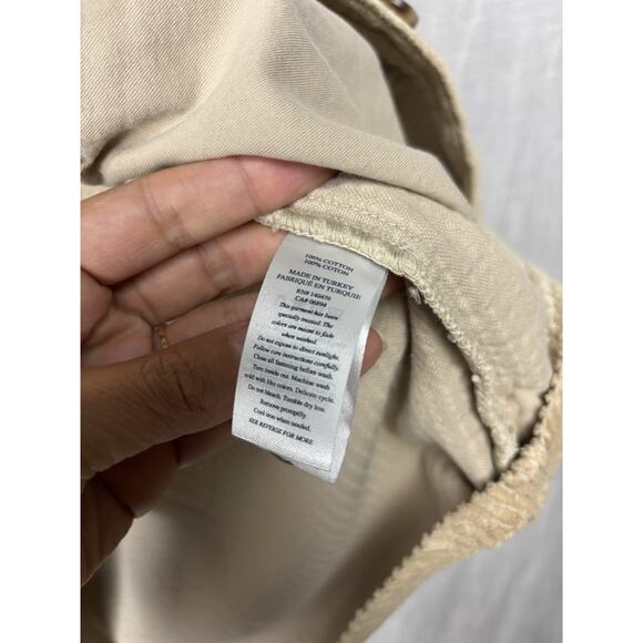 Faherty Corduroy Shirt Jacket Womens S Tan Spruce Peak Outdoor Chore Shacket Top - Picture 4 of 8